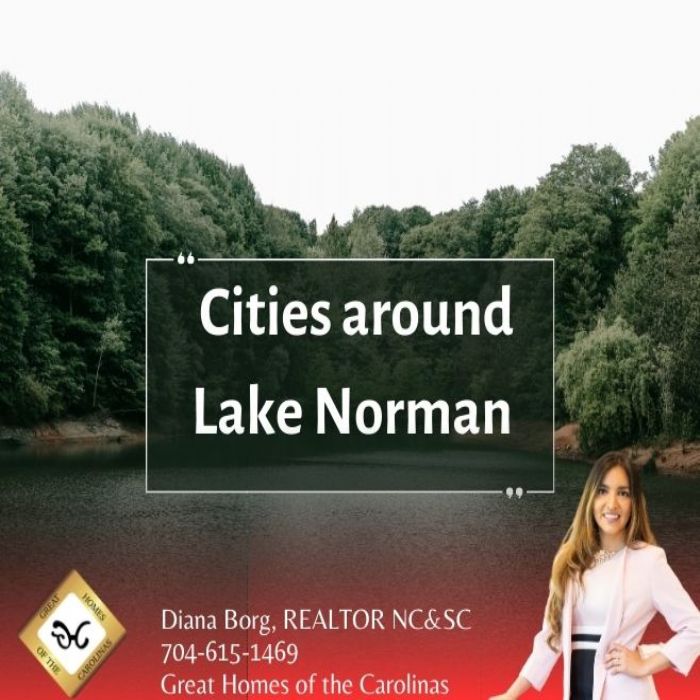 How many cities around Lake Norman